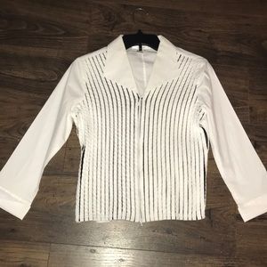 COPY - Samuel Dong white with black blouse